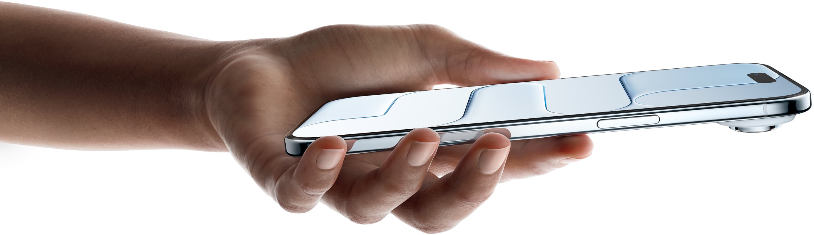 So thin, it disappears in your hand.
